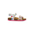 Sandali da bambina rosa e bianchi con dettagli fiori multicolore Settenote, Scarpe Bambini, SKU k283000428, Immagine 0